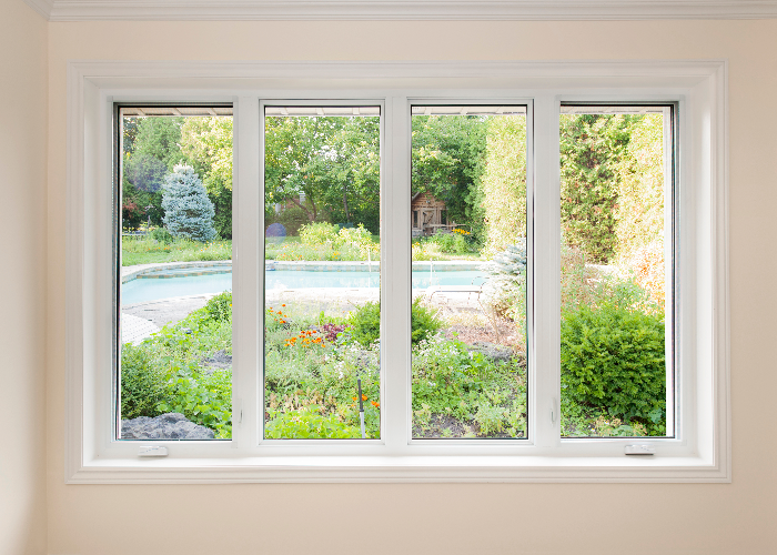 Casement windows with yard view Earthwise Windows
